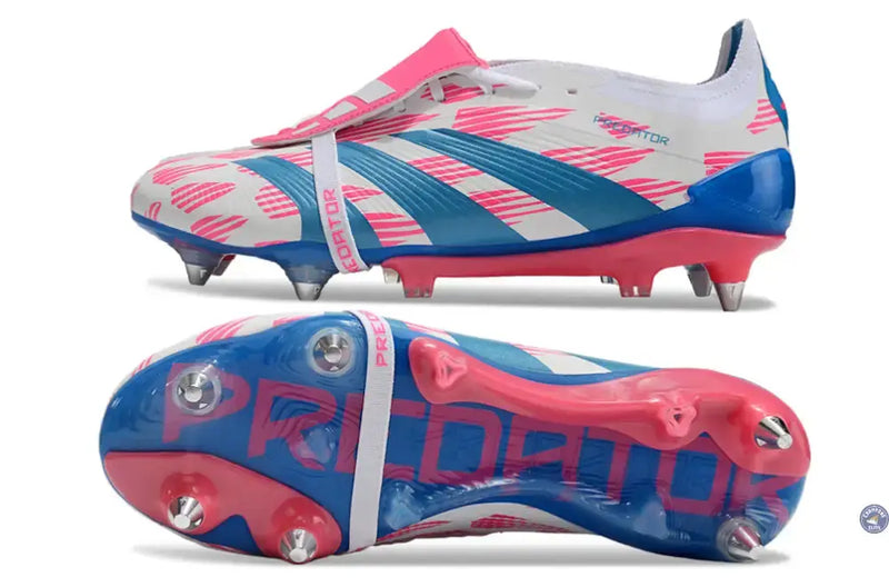 Predator Elite Fold-over Tongue SG Reemergence - Blanc/Bleu/Rose — visuel 4 sur 4