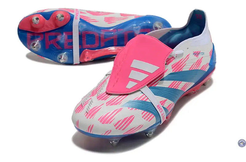 Predator Elite Fold-over Tongue SG Reemergence - Blanc/Bleu/Rose — visuel 2 sur 4
