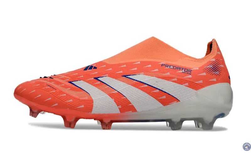 PREDATOR ELITE LACELESS FG CORAL BLAZE - CORAL/BLANC/BEAM ORANGE — visuel 3 sur 4