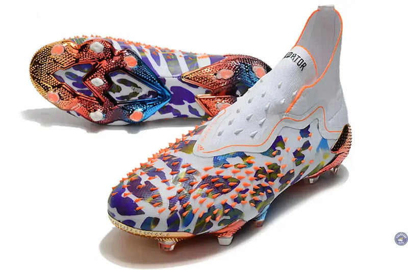 Predator Freak Laceless FG Paul Pogba X Stella McCartney - Blanc/Noir/Orange ÉDITION LIMITÉE — visuel 2 sur 4