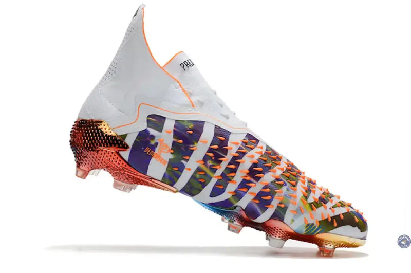 Predator Freak Laceless FG Paul Pogba X Stella McCartney - Blanc/Noir/Orange ÉDITION LIMITÉE — visuel 3 sur 4
