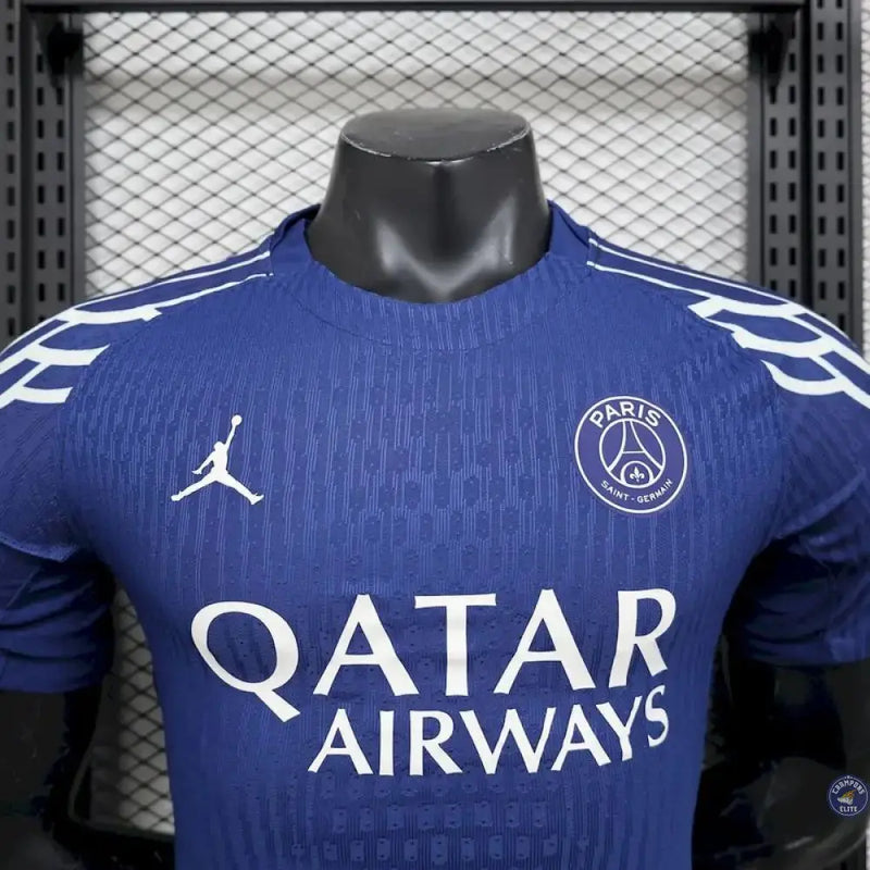 Maillot PSG 2024/25 Fourth Jordan Bleu - Manches courtes PRO — visuel 3 sur 4
