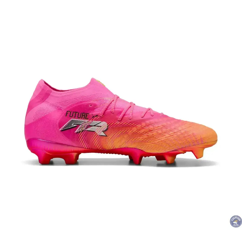 PUMA Future 9 Ultimate FG - Poison Pink/Orange/Bleu/Blanc — visuel 3 sur 4