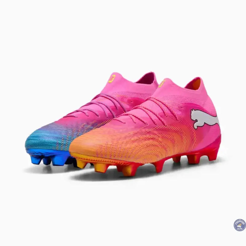 PUMA Future 9 Ultimate FG - Poison Pink/Orange/Bleu/Blanc — visuel 1 sur 4