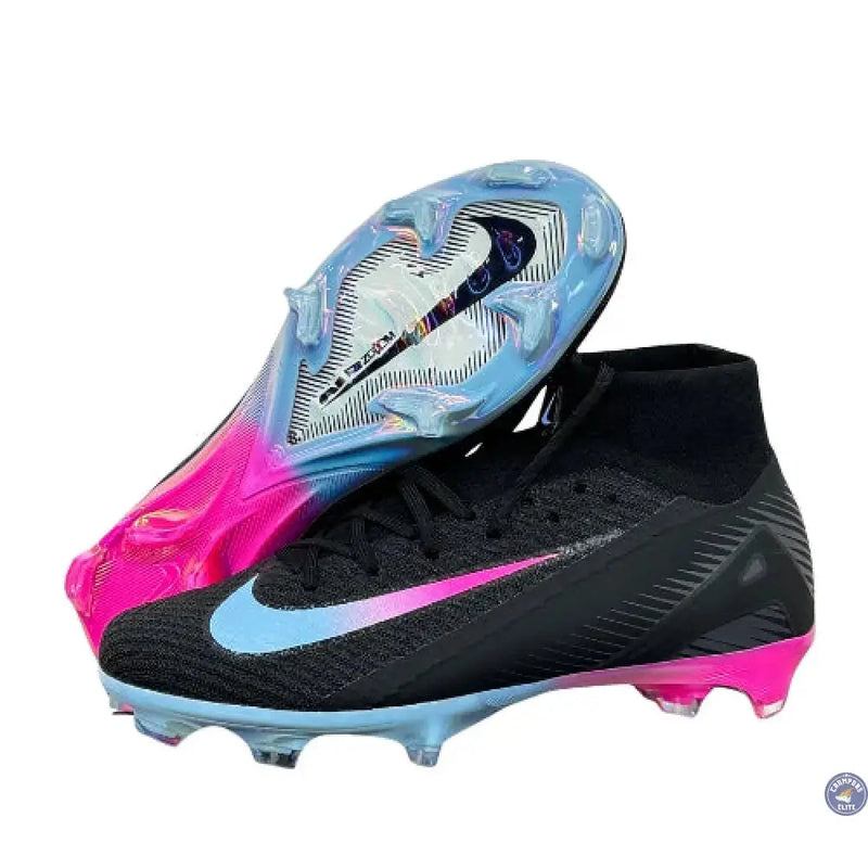 Superfly 10 Nike by You FG - Noir/Bleu/Rose — visuel 1 sur 1