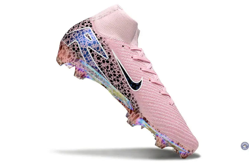 Superfly 10 Nike By You FG - Rose Motif Noir — visuel 3 sur 4
