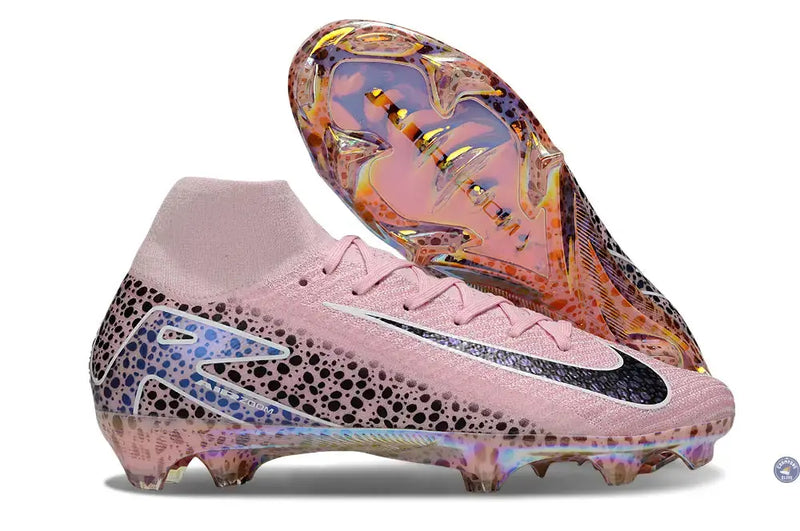 Superfly 10 Nike By You FG - Rose Motif Noir — visuel 1 sur 4