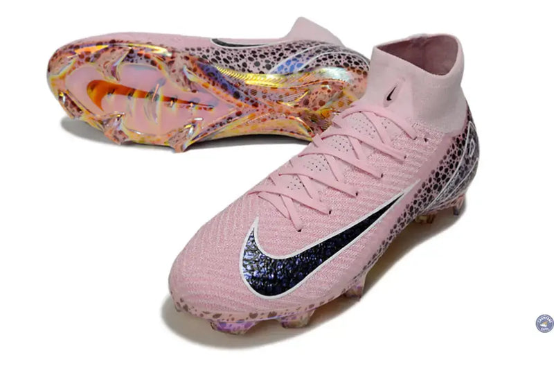 Superfly 10 Nike By You FG - Rose Motif Noir — visuel 2 sur 4