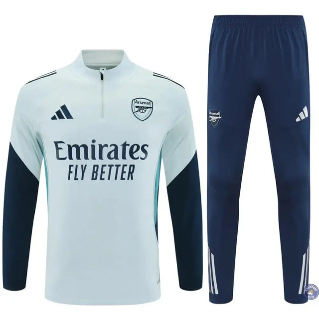 Survêtement d'entraînement demi-zip - Arsenal 2025/2026 - Bleu Turquoise/Bleu Marine/Gris Bleuté