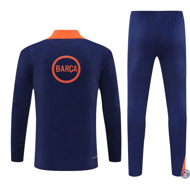Survêtement d'entraînement demi-zip - Barcelone 2025/2026 - Bleu/Orange — visuel 3 sur 3