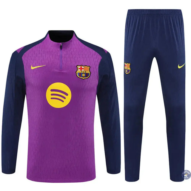 Survêtement d'entraînement demi-zip - Barcelone 2025/2026 - Violet/Bleu