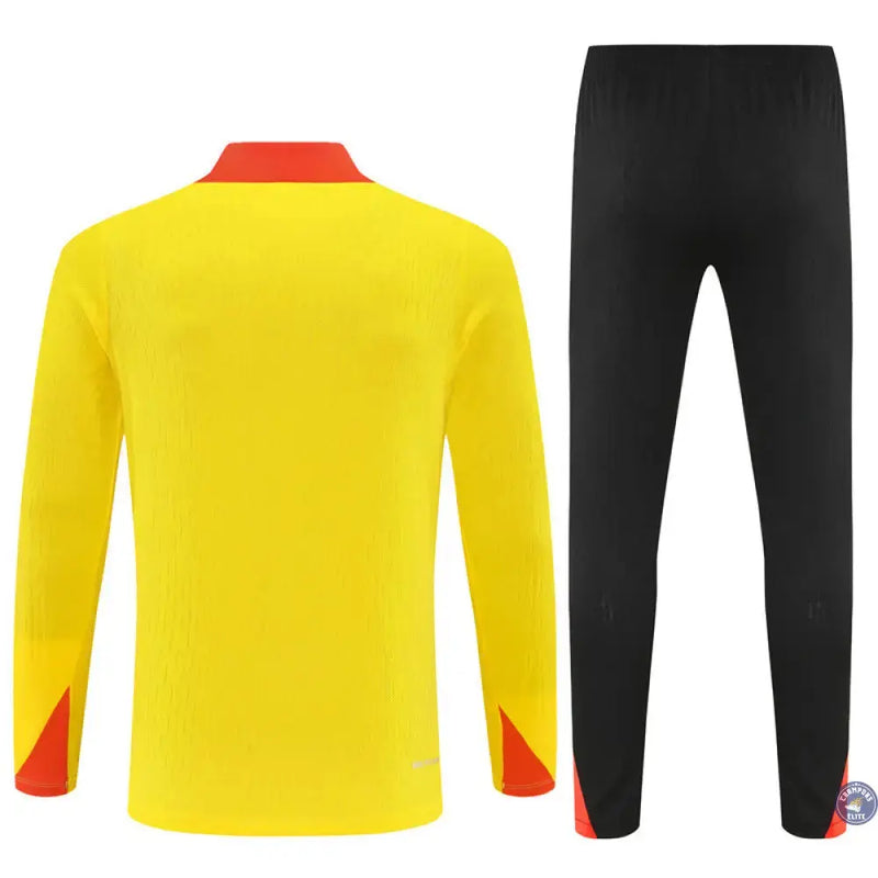 Survêtement d'entraînement demi-zip - Brésil 2025/2026 - Jaune/Noir/Orange — visuel 3 sur 3