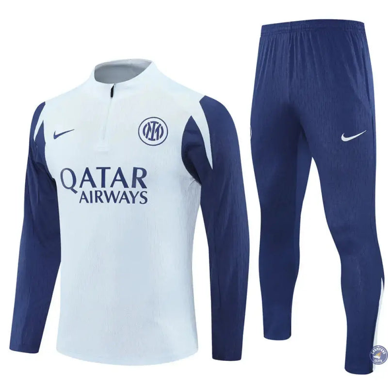 Survêtement d'entraînement demi-zip - Inter Milan 2025/2026 - Gris Bleuté/Bleu Marine — visuel 2 sur 3