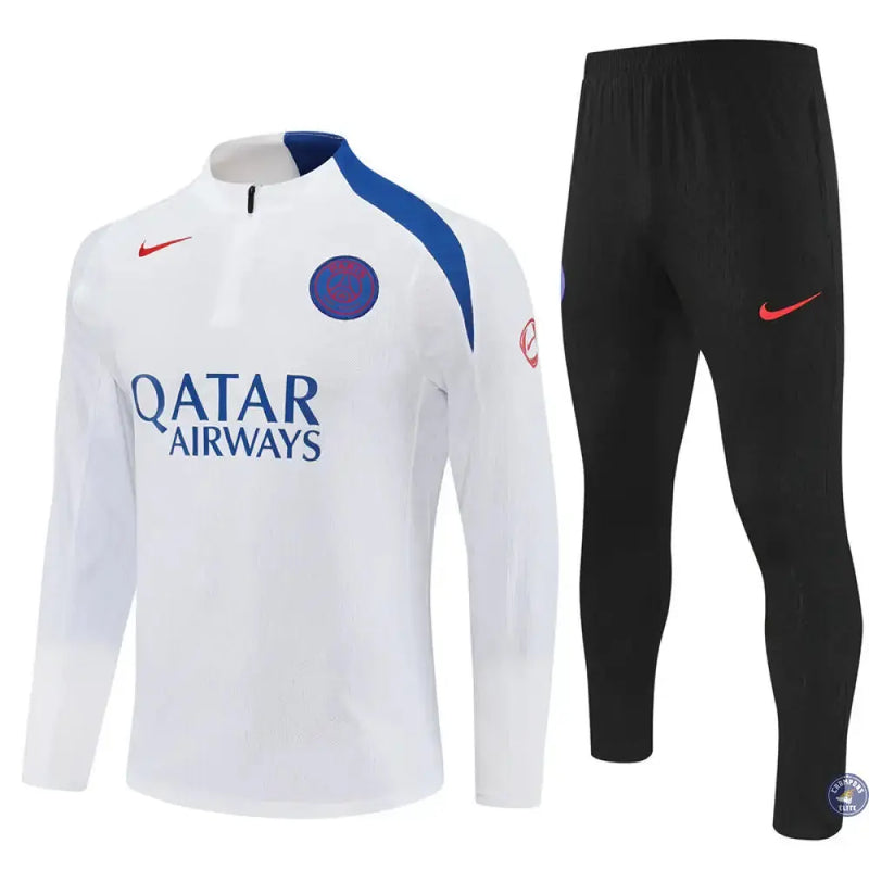 Survêtement d'entraînement demi-zip - PSG 2025/2026 - Blanc/Bleu/Noir — visuel 2 sur 3
