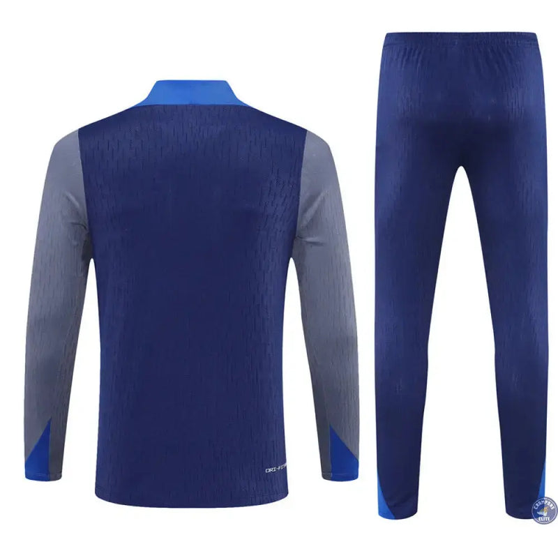 Survêtement d'entraînement demi-zip - PSG 2025/2026 - Bleu Marine/Bleu/Gris — visuel 3 sur 3