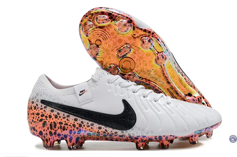 Tiempo Legend 10 Elite FG Electric Pack Gris/Orange/Léopard — visuel 1 sur 4