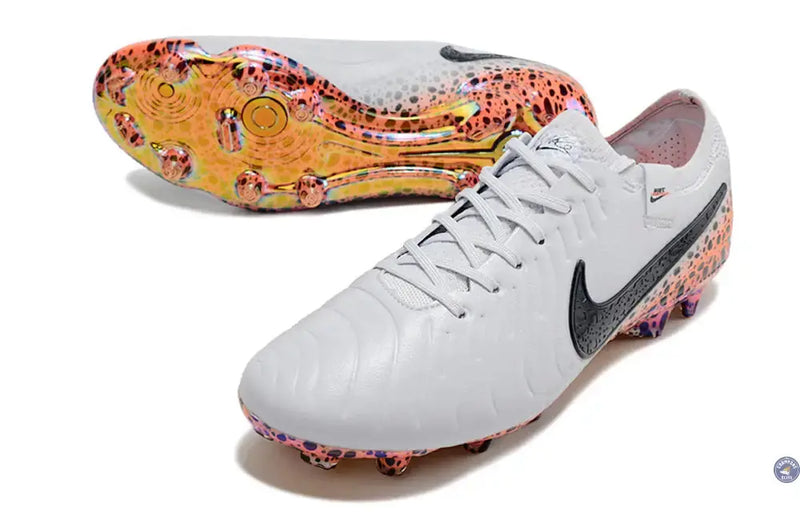 Tiempo Legend 10 Elite FG Electric Pack Gris/Orange/Léopard — visuel 2 sur 4