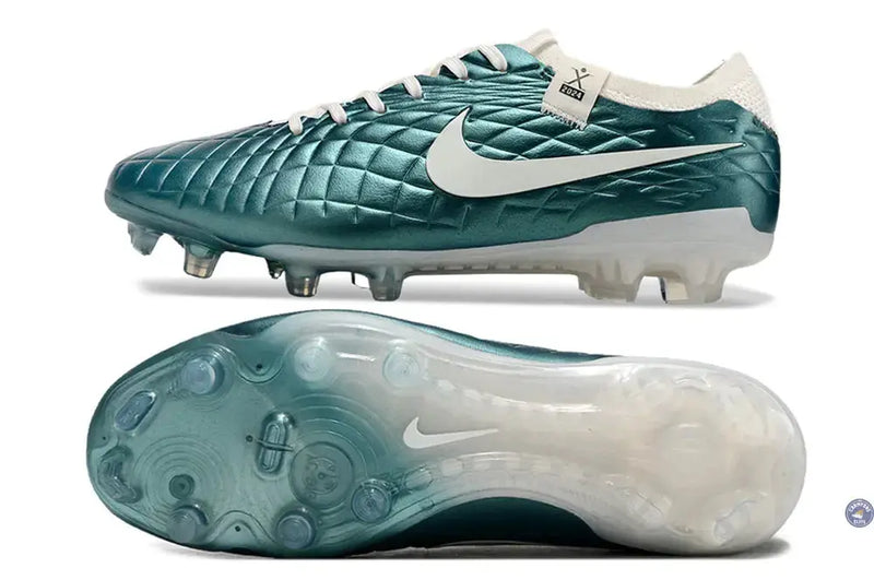 Tiempo Legend 10 Elite FG Emerald - Turquoise/Blanc Cassé — visuel 3 sur 4