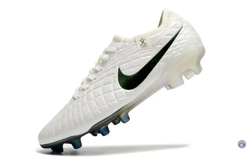 Tiempo Legend 10 Elite FG Pearl - Blanc Cassé/Turquoise — visuel 4 sur 4