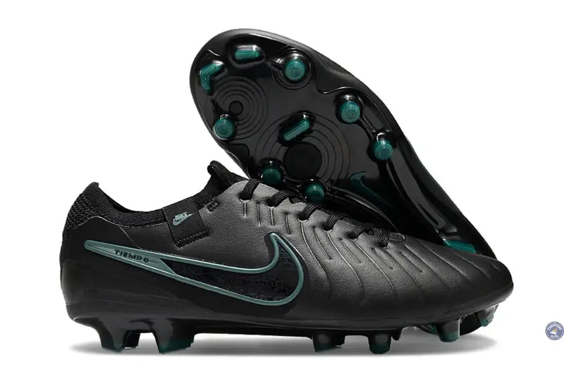 Tiempo Legend 10 Elite FG Shadow - Noir/Vert — visuel 1 sur 4