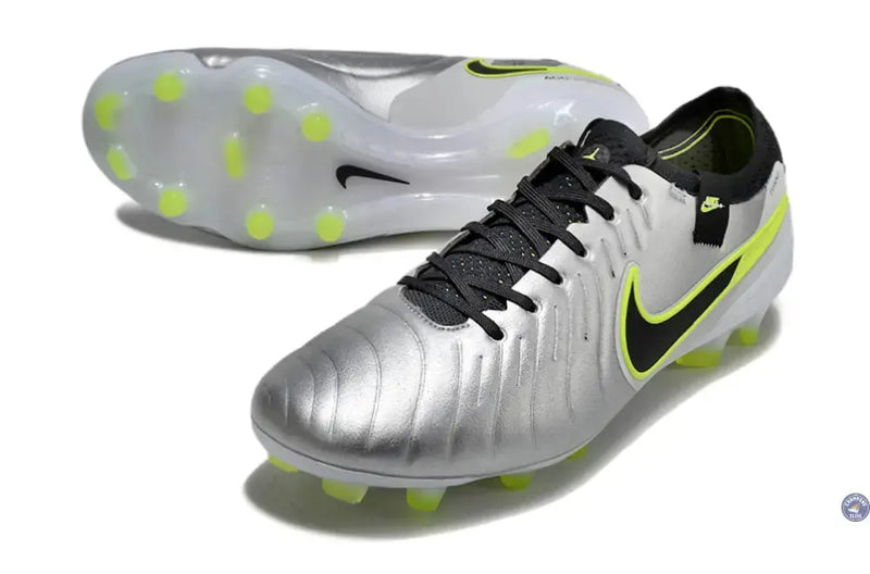Tiempo Legend 10 Pro FG Mad Voltage - Argenté/Noir/Jaune Fluo — visuel 2 sur 4