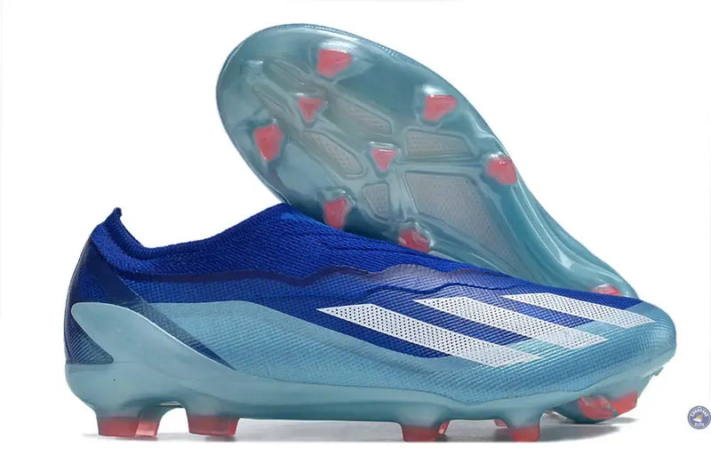 X Crazyfast Elite Laceless FG Marinerush - Bleu/Blanc/Rouge — visuel 1 sur 4