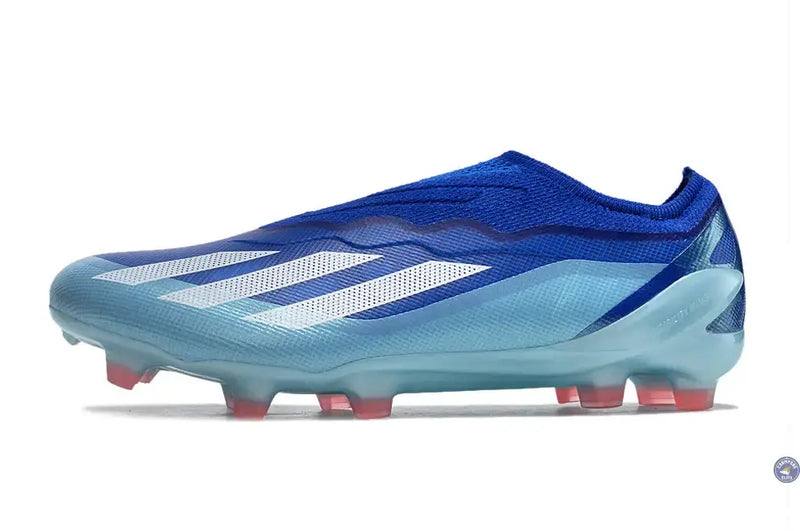 X Crazyfast Elite Laceless FG Marinerush - Bleu/Blanc/Rouge — visuel 4 sur 4