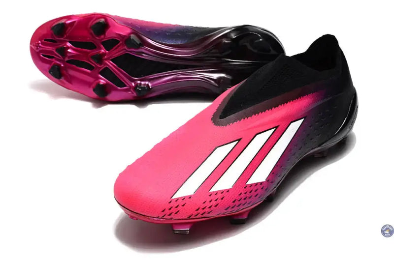 X Speedportal Elite Laceless FG Own Your Football - Rose/Argenté/Noir — visuel 2 sur 4