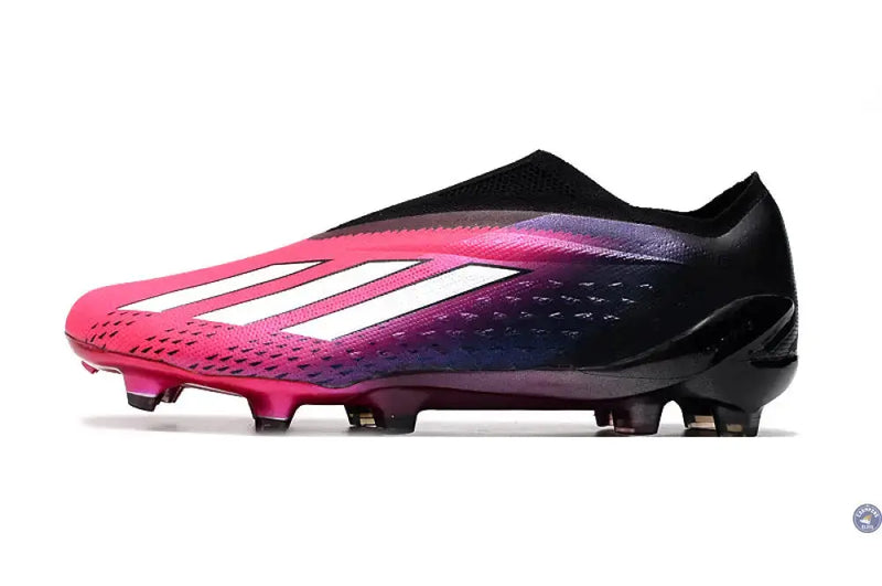 X Speedportal Elite Laceless FG Own Your Football - Rose/Argenté/Noir — visuel 4 sur 4