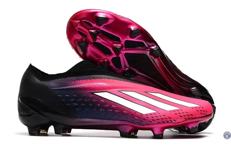 X Speedportal Elite Laceless FG Own Your Football - Rose/Argenté/Noir — visuel 1 sur 4